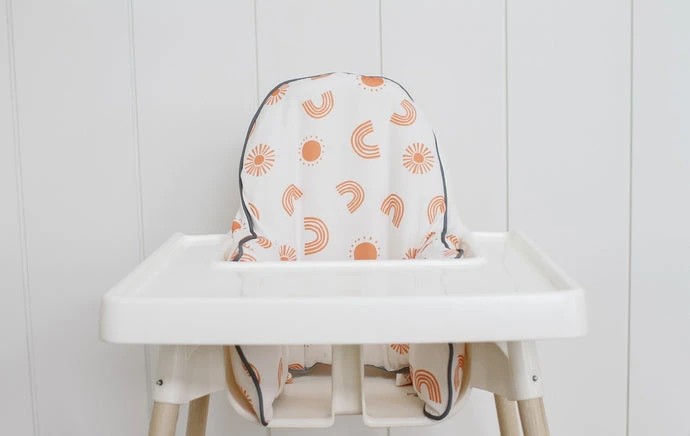Ikea Highchair Acessories  Antilop placemat, cushion cover, footrest and leg stickers