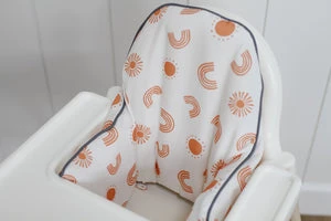 Rainbow cushion cover boho ikea highchair