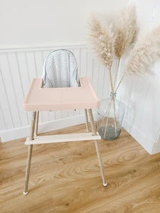 ikea highchair accessories. Cushion cover, placemat and leg wraps with footrest for complete makeover