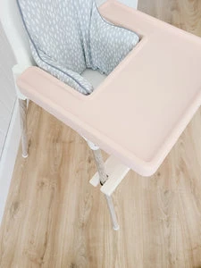 ikea highchair accessories. Cushion cover, placemat and leg wraps with footrest for complete makeover