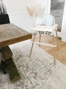 ikea highchair accessories. Cushion cover, placemat and leg wraps with footrest for complete makeover