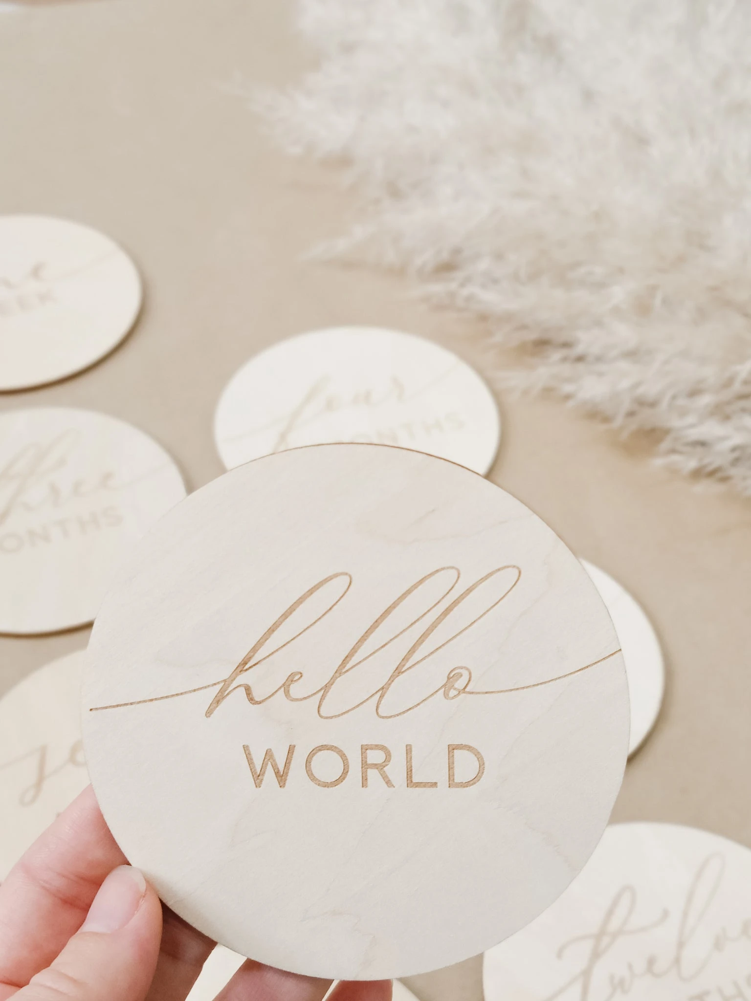Hello World Birth and Monthly Milestones