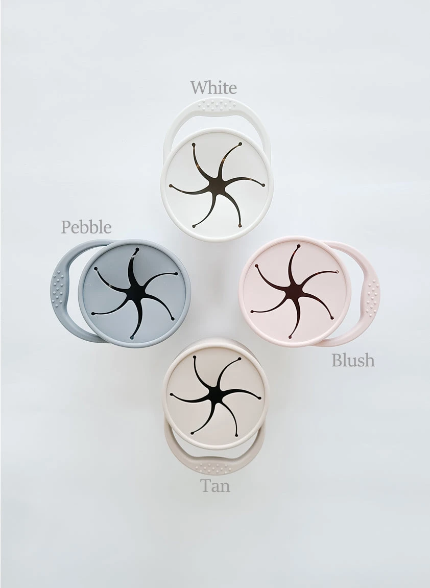 Collapsible Silicone Snack Cup - Pebble