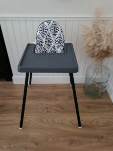 FULL COVER Ikea Highchair Placemat | Dark Grey