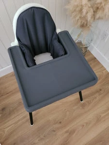 FULL COVER Ikea Highchair Placemat | Dark Grey